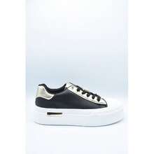 Lace Up Love Platform Trainers I38525  Platform Lace-Up Low Heel Ankle Length Regular Fit - Black - View 8