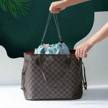 轻装旅行，智能收纳：多功能帆布包，带抽绳和实用口袋，可收纳学校用品 - 藍色 - 查看 5