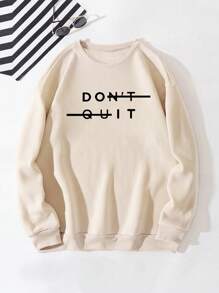 Men's Casual Versatile Printed Element Crew Neck Sweatshirt