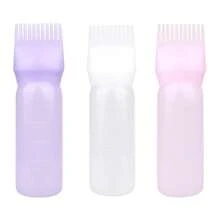 1pc/3pcs 170ml Precision Squeeze Applicator Bottle - Effortless Hair Oil & Dye Application - Root Comb Design For Perfect Coloring - Durable Styling Tool For Salon-Quality Results