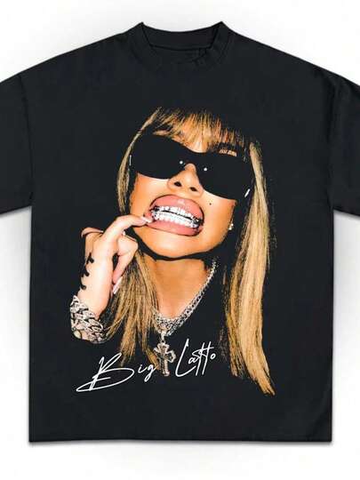 Big Latto Graphic T-Shirt Design PNG DTF Poster PNG Printable Bootleg Tee Shirt Design Instant Download And Ready To Print