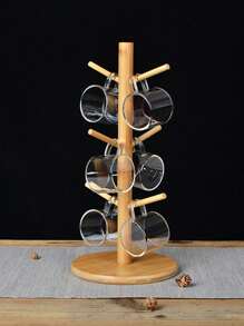 1pc Innovative Cup Holder With Drainage Function, Space-Saving Organizer For Home Kitchen Storage Home Bathroom Decor Fall Decor Back To School