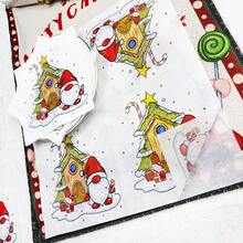 80/40/20 件 9.84 * 9.84 英寸一次性圣诞主题餐巾，带有可爱的圣诞老人和舒适的小屋图案，适合节日聚会、圣诞派对、新年和冬季主题派对、西餐厅、咖啡馆等 - 紅白色 - 查看 12