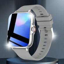 1 件女士硅胶表带智能手表，时尚电子手表，具有电话通话、社交信息接收功能，兼容 iOS 和 Android，适合日常使用 - 彩色 - 查看 8