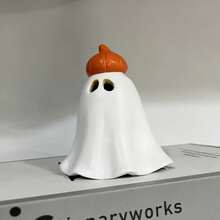 New Halloween Ghost Incense Burner, Pumpkin Wizard Ghost Incense Burner, Interesting Home Decor Resin Ornament Halloween Decor Room Decor