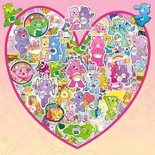 CARE BEARS 爱心熊50张装贴纸套装，可爱卡通熊图案贴纸套装，爱心熊，阳光熊，熊，朋友熊，礼物，返校季