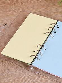 ورق مخطط قابل لإعادة التعبئة ب- 6 ثقوب بحجم A5/A6 ملون، 50 ورقة لكل مجموعة، 5 ألوان لصفحات الاستبدال لإدراج الدفتر وأجندة المخطط، متوافق مع إدراجات الدفتر/أجندة المخطط