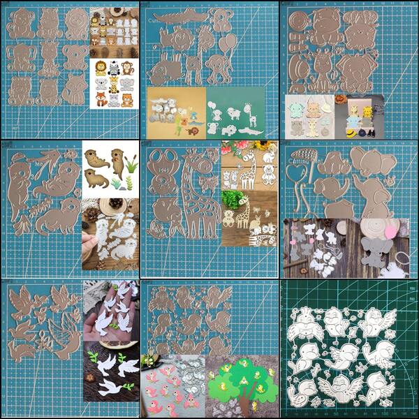 Metal Cutting Dies, Animal World Themed Cutting Dies For DIY Paper Crafts, Greeting Cards, Embossing, Home Decor Projects, Made Of Carbon Steel