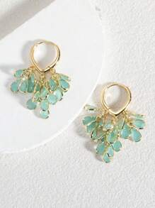 Green Jade Multi- Earrings