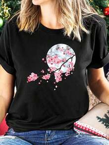 Women T-Shirts - 黑色 - 查看 1