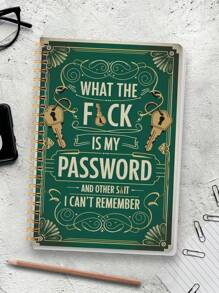 1pc Simple Password Book, Minimalist 52 Sheets Advanced Address Password Manager With Website Password Quick Access Username And Password Storage Perfect For Home Office Internet Computer Logins,Back To School Supplies