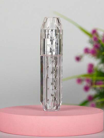 1个便携式迷你香水喷雾瓶，可重复使用，旅行装，5毫升，银色