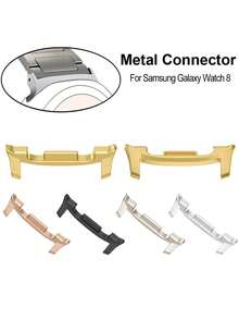 Zestaw 6 złączy do zegarków, w tym 2 adaptery ze stopu metalu kompatybilne z klasycznym paskiem do zegarka Galaxy Watch 8, 3 teleskopy i 1 narzędzie 20 mm 22 mm Akcesoria do złączy do inteligentnego zegarka - Wielokolorowe - Zobacz 3