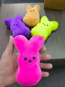 定制兔子（可印名字），迷你宠物玩具，毛绒玩具，独特的复活节礼物，复活节礼物，可爱好奇的眼睛藏不住，用好奇心点亮你的世界，可定制您喜欢的标志、字母或名字，周年纪念礼物，生日礼物，母亲节礼物，父亲节礼物，送给闺蜜的礼物，送给妈妈/爸爸的礼物，送给她/他的礼物，送给女朋友/男朋友/朋友的礼物 - 彩色 - 查看 11