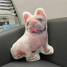 1个定制丑萌抱枕 - 个性化丑猫抱枕，双面印花 - 柔软舒适的毛绒礼物，适合父亲节、母亲节、万圣节、圣诞节、平安夜、情人节、生日、周年纪念日、感恩节、沙漠秋季温馨时光、秋季装饰，可机洗，数码印花