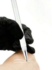 2 pezzi/3 pezzi/4 pezzi/5 pezzi/6 pezzi Penna segnatratto per microblading delle sopracciglia bianche, penna segnatratto per la pelle, strumenti di mappatura per il posizionamento del trucco permanente per sopracciglia