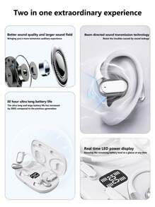 NEW SENYANG 全新森阳贴耳式运动耳机时尚舒适耳机音乐重低音挂耳式视频TWS HIFI杜比ACC立体声高清通话耳机适用于安卓手机游戏情侣耳机智能耳机