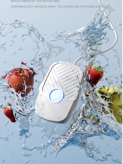 RAF USB供电水果蔬菜清洗机 - 厨房新鲜农产品消毒机、食品净化器、高频振动水果蔬菜清洗机