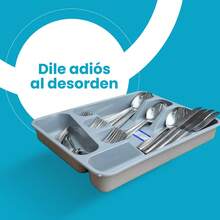 Charola Organizadora Cubiertos Vajilla Utensilios Cocina Cajón Almacenamiento - gr - Ver 4
