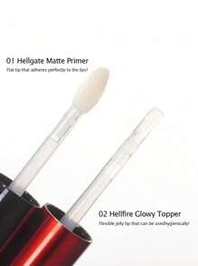 HOLIKA HOLIKA Devil's Plumper 01 Imprimación Mate | Completa los labios mate voluminosos | Nuevo concepto de imprimación para labios mate voluminosos | Brillo, voluminoso | Brillo extremo voluminoso para labios | K-Beauty | Maquillaje coreano