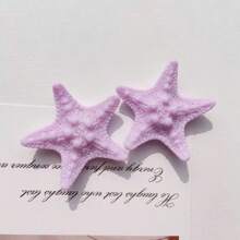 4pcs Set Elegant Starfish Hair Clips - Bohemian Resin Mermaid Tail Hair Accessories, Suitable For Women, Perfect For Beach And Ocean Themed Parties Halloween