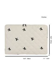 Multi-Size Laptop Bag With Bow, Laptop Sleeve Protective Case Fits 13 13.3 14 15 16 Inch Laptop, Notebook, Chromebook, Suitable For Women, Great Gift For Teachers, Backpack, College, Back To School, Classroom And Laptop Sleeve