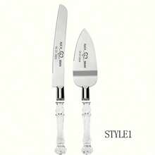 A6 Pizza Cutter & Spatula Set - Customizable Name Pizza Cutter & Cake Spatula Set, Personalized Wedding Cake Knife & Server Set, Customizable Crystal Handle Pizza Cutter, Customizable Text Cake Spatula, Birthday Gift, Housewarming Gift, For Men & Women - Multicolor - View 8