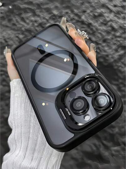 Premium Ultra Protective Magnetic Shockproof Phone Case Designed For Iphone 16/15/14/13/12/11 Pro Max Plus, Includes A Stand And Glass Lens Protection For The Back Waterproof Anti-Fall Scratch Resistant