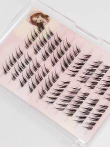 120Clusters C Curl Fox Eye Lashes Pre Glued Eyelashes End Eye Elongated Self Adhesive Eyelash 13mm Fox Style DIY Lashes Natural And Realistic False Eyelashes With Segmented Design Large Capacity Eyelash With Upward-Angled Suitable For Daily Use Gift For Women & Girllash Clusters,Eyelash Clusters,Individual Eyelashes,Lashes,Fake Lashes
