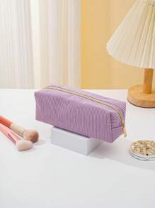 Cord Federmäppchen, weich und flauschig, elegante Aufbewahrung. Kann auch als tragbare Organizer-Tasche verwendet werden, für Schulmaterial, Schulanfang