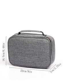 Estuche para lápices de gran capacidad de tela Oxford - Diseño creativo de tienda, organizador multicompartimento para bolígrafos, marcadores y cosméticos, bolsa de almacenamiento portátil para el escritorio, caja de lápices, almacenamiento de maquillaje - Multicolor - Ver 6
