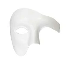 两件装化装舞会服装，男士歌剧魅影半脸面具带蝴蝶结，狂欢节万圣节威尼斯风格面具 - 彩色 - 查看 8