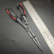 1 件钓鱼钳，不锈钢加长多功能钓鱼钳，用于剪线、去除铅皮、去除钩子、诱饵钓鱼钳