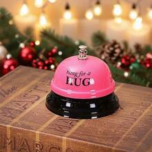 1 个黄色/粉色/咖啡色卡通金属手压服务铃，餐厅呼叫铃，客户接待铃，宠物训练铃，教师铃，游戏铃，接待铃，午餐铃，餐厅酒吧礼宾服务铃。完美的家居装饰必备品