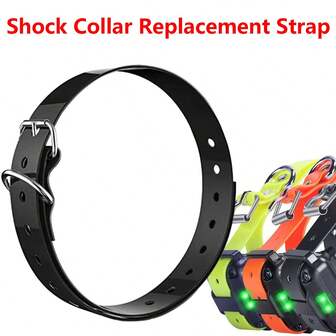 Replacement ¾" Dog Collar Strap Bands With Double Buckle Loop Training For All Brands Of Pet Shock Bark E Collars And Fences,Dog Collar Replacement For Wireless Fence And Bark, Adjustable TPU Collar Strap