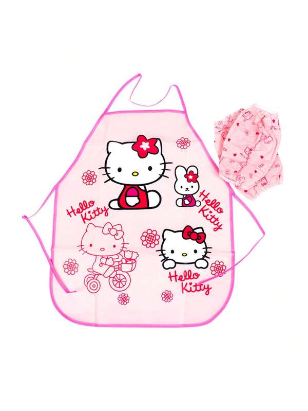 Sanrio Sanrio 1 Set Kitchen Apron And Sleeve Set: Waterproof, Oil-Resistant, Suitable For Cooking, Baking And Crafts