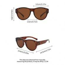 2-Pack Oversized Glasses, Suitable For Fashionable Eyewear, Night Vision Glasses, Unisex. - 彩色 - 查看 8