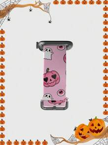 1pc Halloween Orange Pumpkin & Black Ghost Soft Elastic Breathable Comfortable Wristband Replacement Watch Band Compatible With Samsung, Garmin, Honor Smartwatches, Apple Watch 38mm 40mm 41mm 45mm 44mm 42mm 49mm, Fashionable Casual Multi-Color Silicone Watch Band Compatible With Apple Watch Ultra Series SE/10/9/8/7/6/5/4/3/2/1, 1pc Colorful Flower Soft Elastic Breathable Comfortable Wristband Replacement Watch Band Compatible With Apple Watch