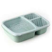 Portable Lunch Box Wheat Straw Boxes Picnic Storage Box Fruit Container Compartmentalized Lunchbox For Adult