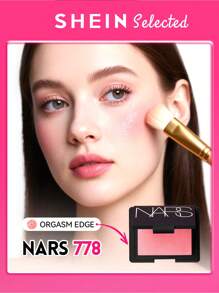 Nars Mini Powder Blush Orgasm, 16H Long-Wear & High-Impact Color 0.09oz / 2.5g - Orgasm
