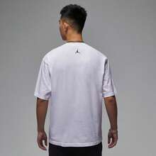 Nike Camiseta de cuello redondo de manga corta AS BRAND JAM 85 SS CREW para hombres, cuello de punto, THJ2930-100 - Blanco - Ver 2