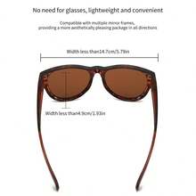 2-Pack Oversized Glasses, Suitable For Fashionable Eyewear, Night Vision Glasses, Unisex. - 彩色 - 查看 6