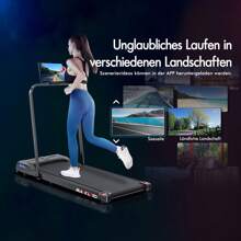BLACK LORD Smart Walking Pad, 2 In 1 Under Desk Treadmill For Home Office, Portable Walking Jogging Machine With App And Remote Control, Fitness Data Recording - EU C Type Plug(220-240V) - View 4