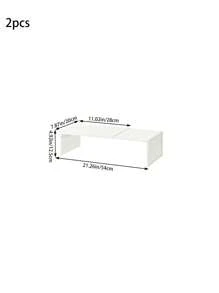 1/2件可扩展鞋架，衣柜整理架，卧室鞋架，浴室鞋柜，厨房调味品架，可调节储物架