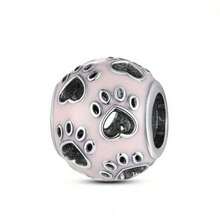 1pc Pink Charm Cubic Zirconia Heart Shaped Pendant With Various Style Diy Necklace. Bracelet. Jewelry Decoration - Pink - View 13