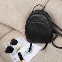 Mochila pequeña negra elegante - Perfecta para uso diario