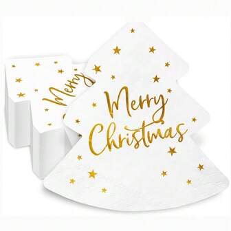 20/40/60 Piezas Servilletas de Árbol de Navidad Servilletas de Fiesta de Navidad Feliz Navidad Servilletas Desechables para Cóctel y Bebidas para Fiestas de Navidad, Año Nuevo, Cumpleaños de Invierno Maravilla, Decoraciones Navideñas
