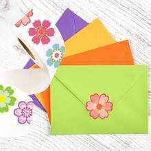 Hot-Selling Roll Flower Shaped Stickers Decorative Box PVC Adhesive Stickers Labels 500 Stickers - C702; 2.5cm/1inch * 500 Stickers - View 6