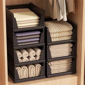 衣柜收纳架多层抽屉式分层隔断储物架家用卧室收纳盒橱柜隔断置物架