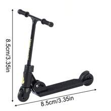 1 pezzo Monopattino a dito per bambini, BMX pieghevole di tipo T con freno, giocattoli educativi, skateboard a dito, divertente movimento con le dita